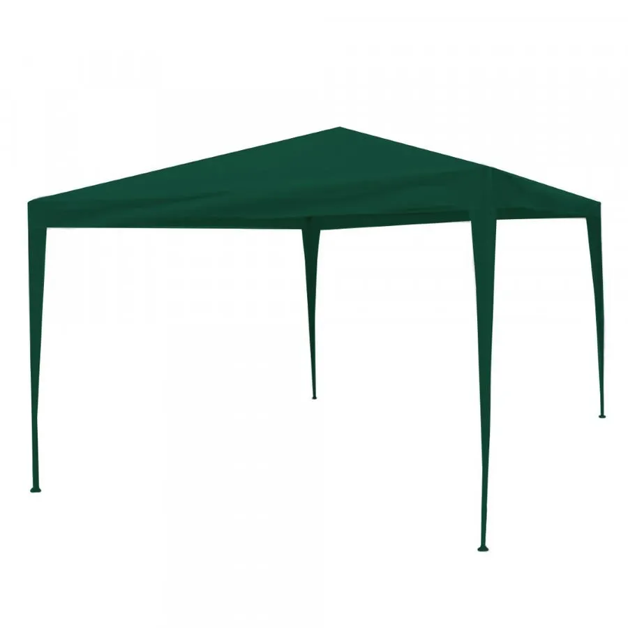 Gazebo Broksol 3x3 m acero y rafia liviano verde