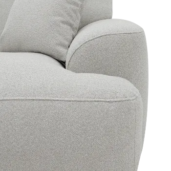 Hoeksalon TANGO Longchair Links Grijs B339