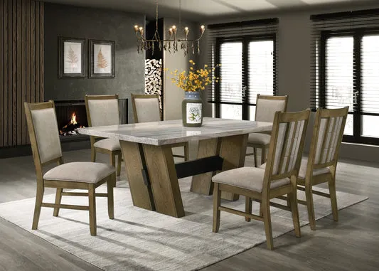 Mystique Marble Dining 7 Pcs Set