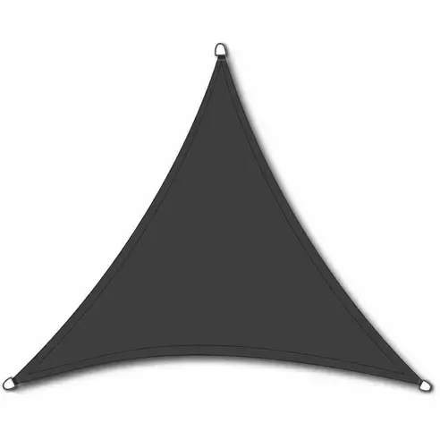 Sonnensegel SOLINO - grau - 3-eckig - 500 cm