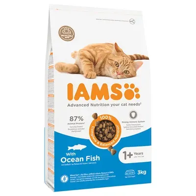 Lot mixte IAMS 3 x 3 kg pour chat