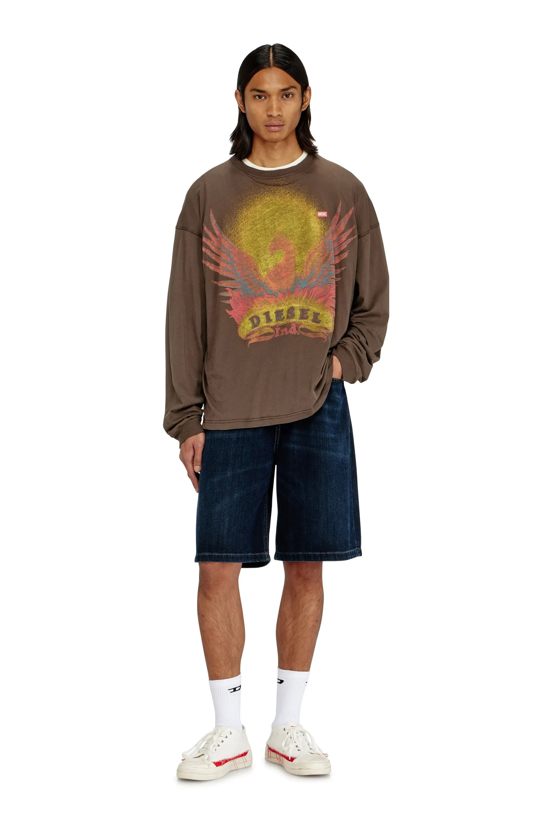 Long sleeve T-shirt with Phoenix graphic