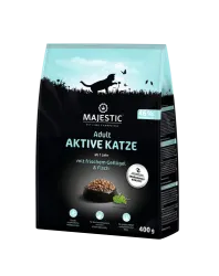 MAJESTIC Aktive Katze mit Geflügel, Fisch 400 g