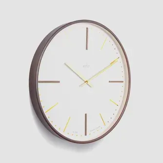 Acctim Knoll Wall Clock Dark Wood 53cm