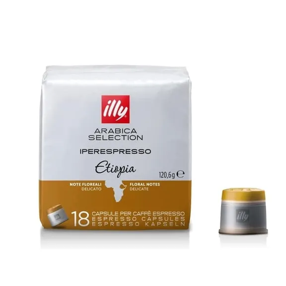 illy iperEspresso Coffee Capsules, Etiopia Medium Roast, Single Origin, Arabica Selection, 18-Count $19.99
