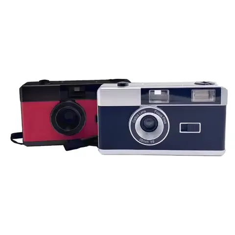35mm Film Camera with Built in Flash Reusable Camera for Hobbyist Photographers 594F