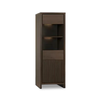 Vitrinekast VELONA Brown Oak B67