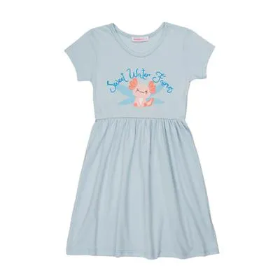 Vestido Fantastic Niña Estampado De Ajolote