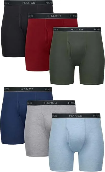 Hanes Men's Underwear Boxer Briefs Pack, Cool & Breathabl…