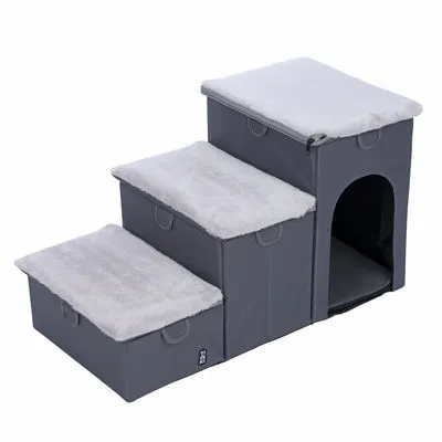 Escalier pliable pour animaux domestiques TIAKI, 3 marches
