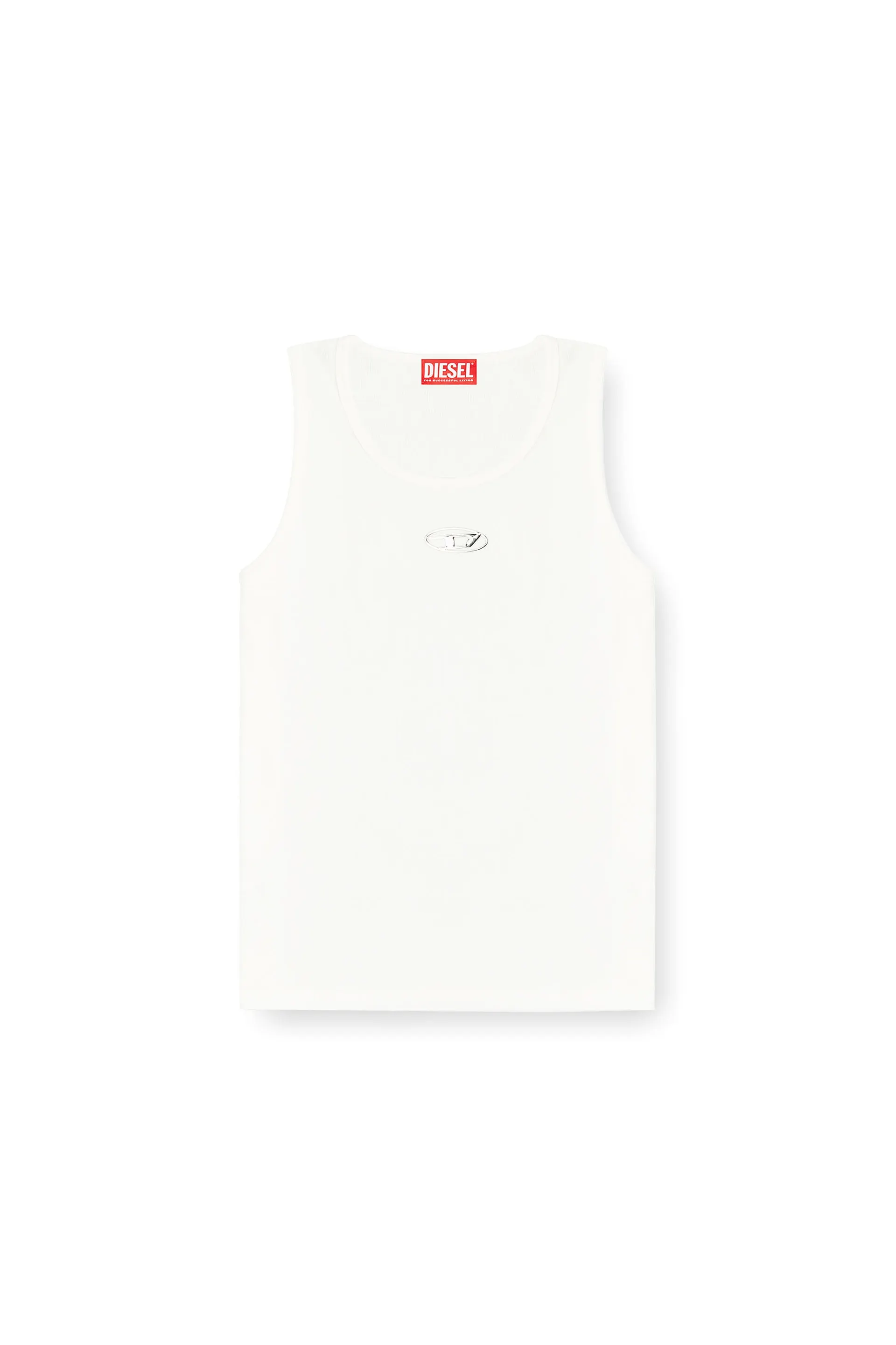 Cotton tank top with logo