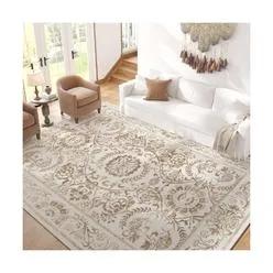 thinkstar Area Rug 6X9 Floral Rug Washable Rug Vintage Rug Non Slip Accent Rug ...