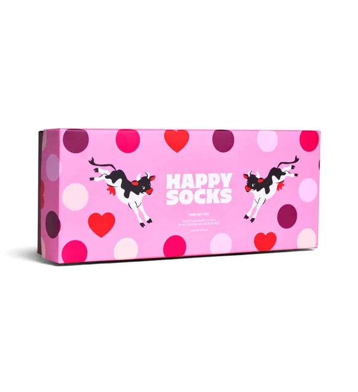 4-Pack Pink Socks Gift Set