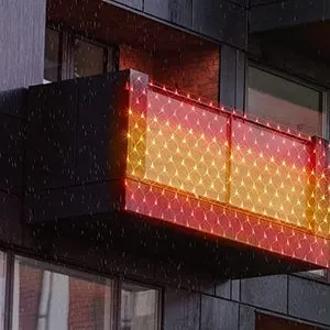 Bandera española de luces LED, 1.5 x 0.9 m, IP65, 230V, prolongable