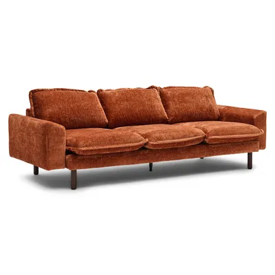 3-zits bank Elio burnt orange