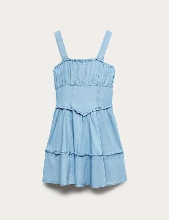 Checked Mini Dress (6-16 Yrs)