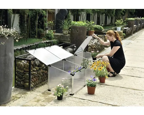 Pařeniště NG Paris II polykarbonát 3 okna 180 x 50 x 50 cm