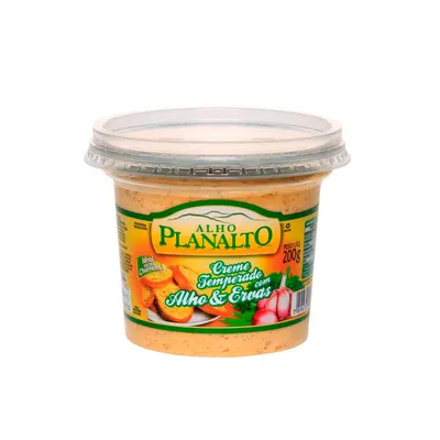 creme de alho planalto com ervas pote 200g