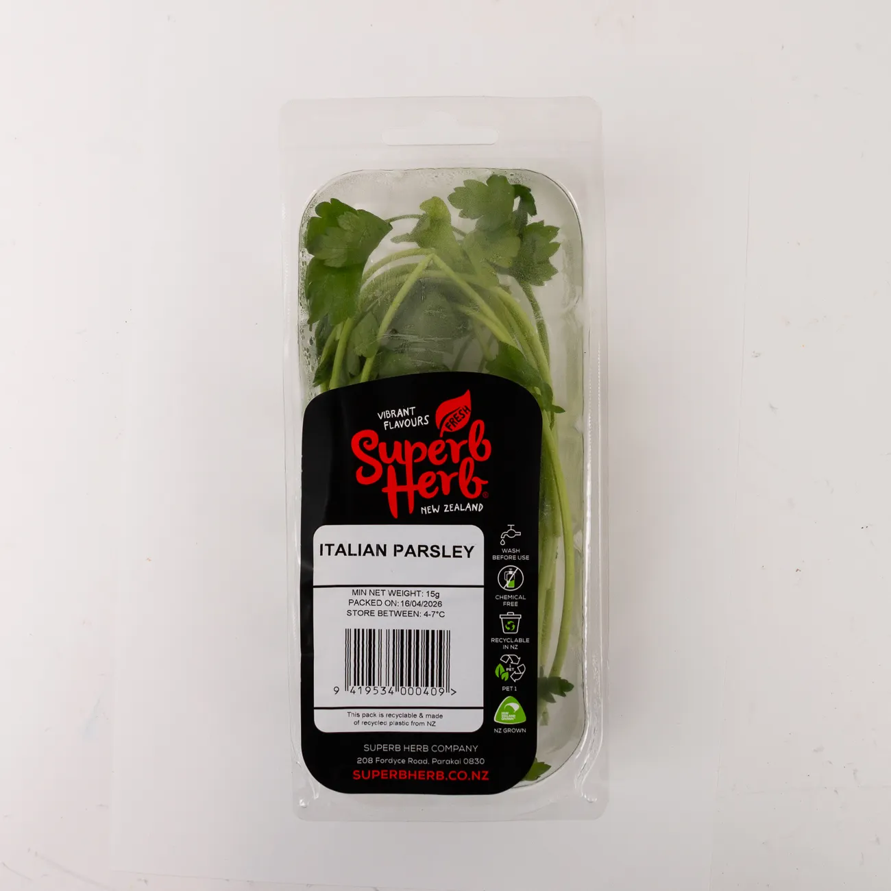 superb herb italain parsley prepack 15g