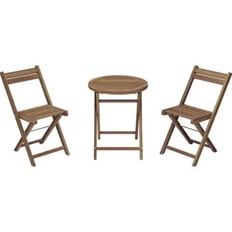 Juego de Balcón Catania Madera 3 Piezas