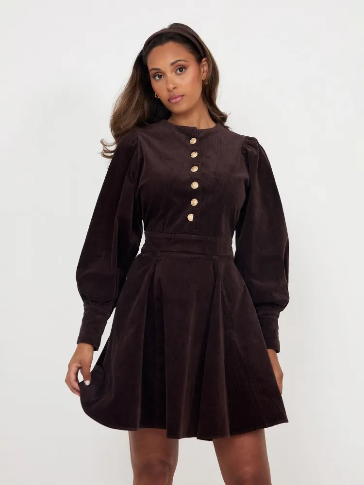 Livunn Cord Dress brown