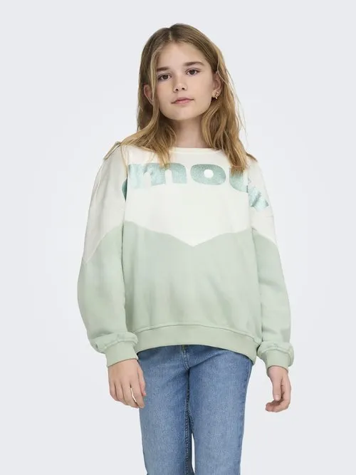 Sweats KOGRUNA-MENA Sweat - Sweatshirt - cloud dancer/aqua foam