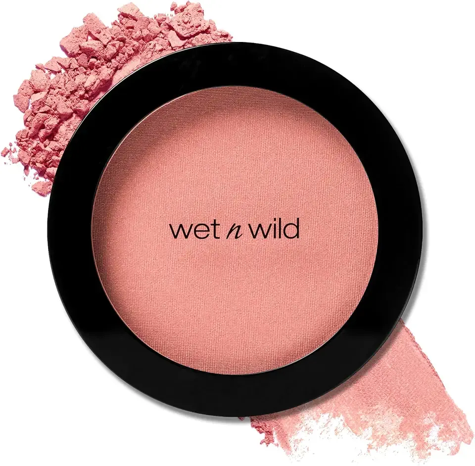 wet n wild Color Icon Blush, Effortless Matte Natural Sheer Glow & Seamless Blend, Luxuriously Infused Smooth Jojoba Oil, Cruelty-Free & Vegan - Pinch Me Pink