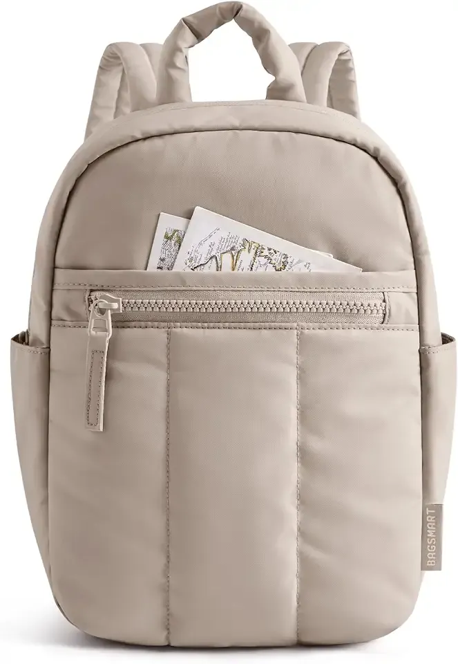 Mini Backpack for Women, Lightweight Small Backpack Purse, Camel