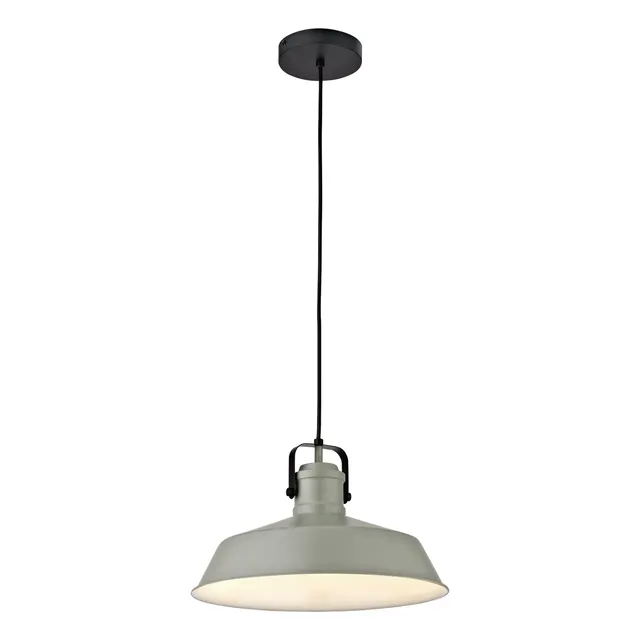 Lampadario Industriale Piaf verde paralume verde E27 Ø36cm INSPIRE