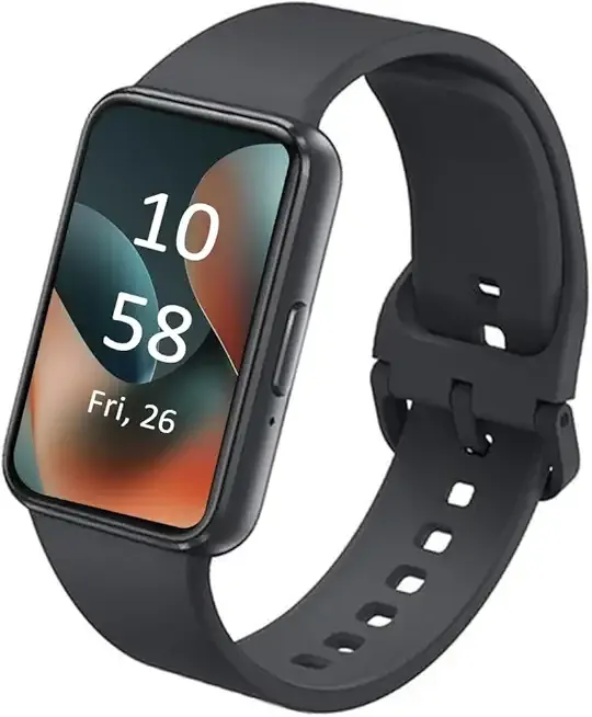 Galaxy FIT 3 [2024] 1.6" AMOLED Display | 14 Days Battery Life | 100+ Watchfaces | 100+ Exercise Modes | International Model - (Black)