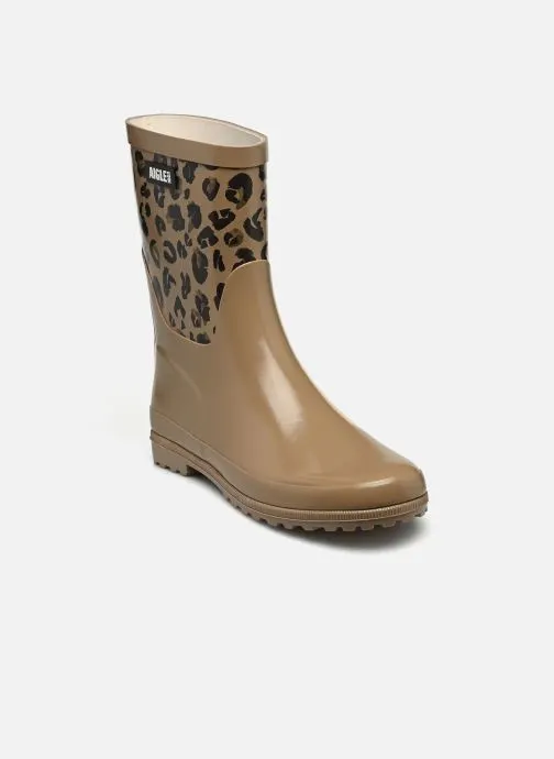 Regenlaarzen Eliosa Botillon print W dames bruin