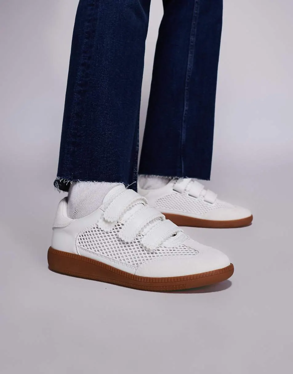 Steve Madden Momentum velcro trainers in white
