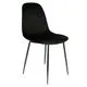 Chaise GIULIA velours noir