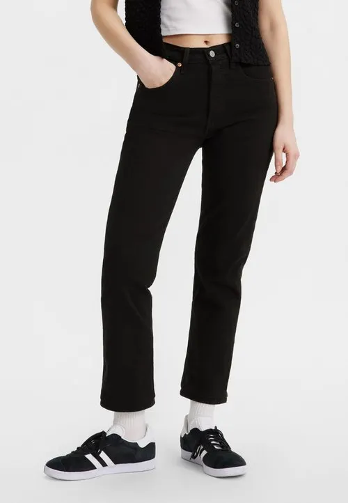 501® CROP - Jeans straight leg - black sprout