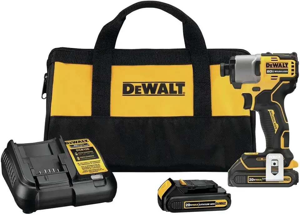 20V MAX 1/4 in. Brushless Cordless Impact Driver Kit with Battery and Charger Included (DCF840C2)