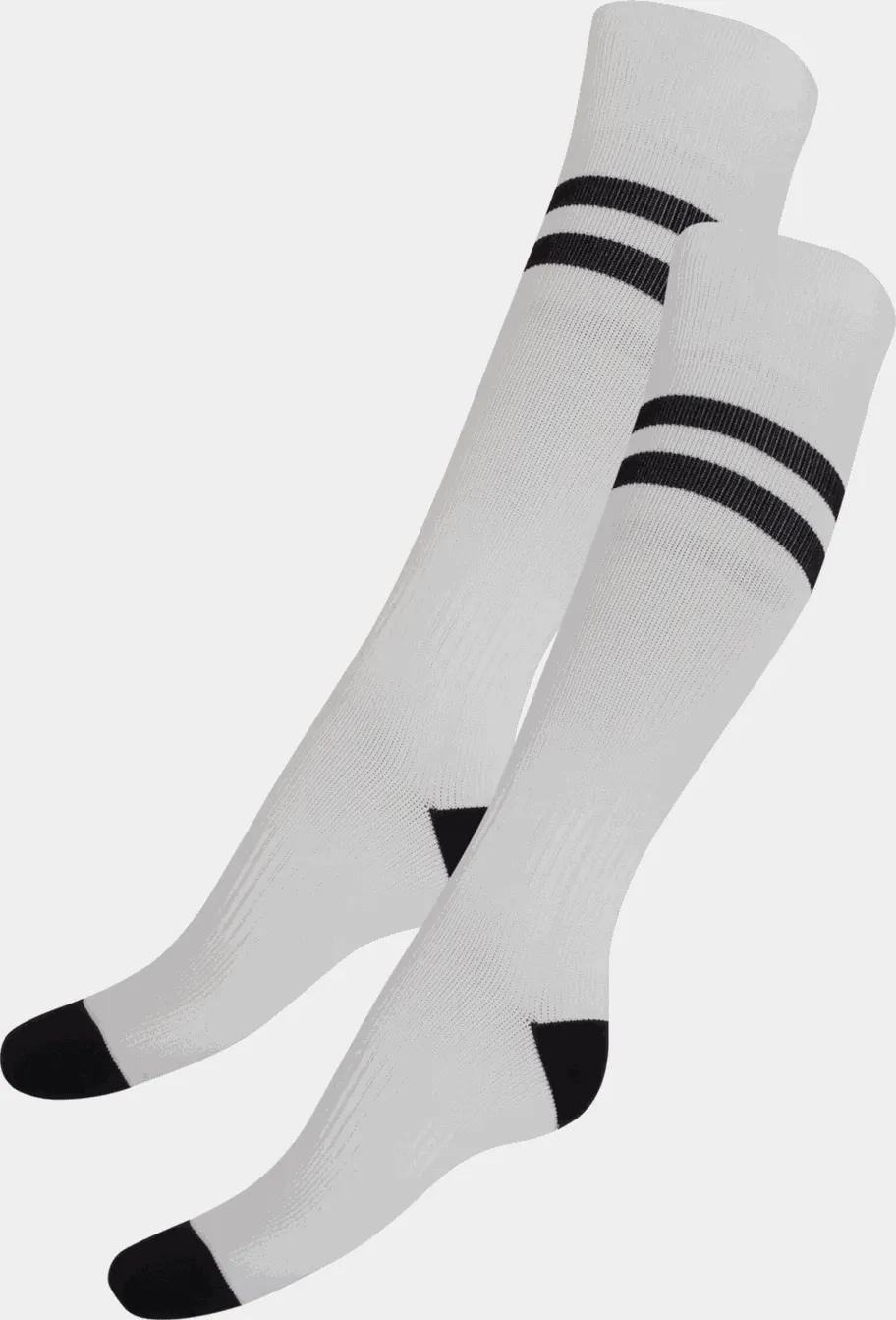 Performance Football Socks 2-Pack, fotballstrømper, unisex - Hvit