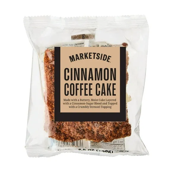 Marketside Cinnamon Coffee Sliced Cake, Individually Wrapped, 3.5 oz $1.87 53.4 ¢/oz