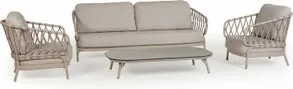Tierra Outdoor 5-zits loungeset Natal met Nora beige