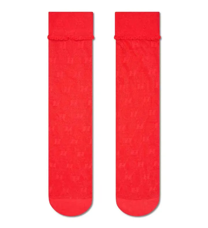 H Monogram Tall Crew Sock