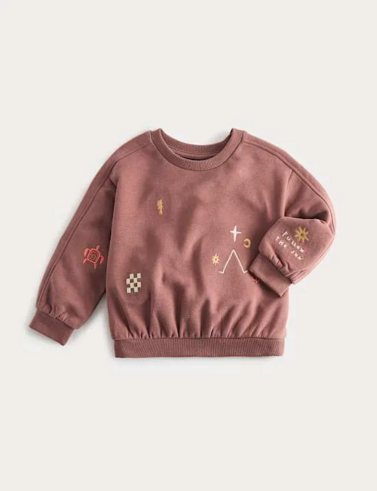 Cotton Rich Follow The Sun Sweatshirt (0-5 Yrs)