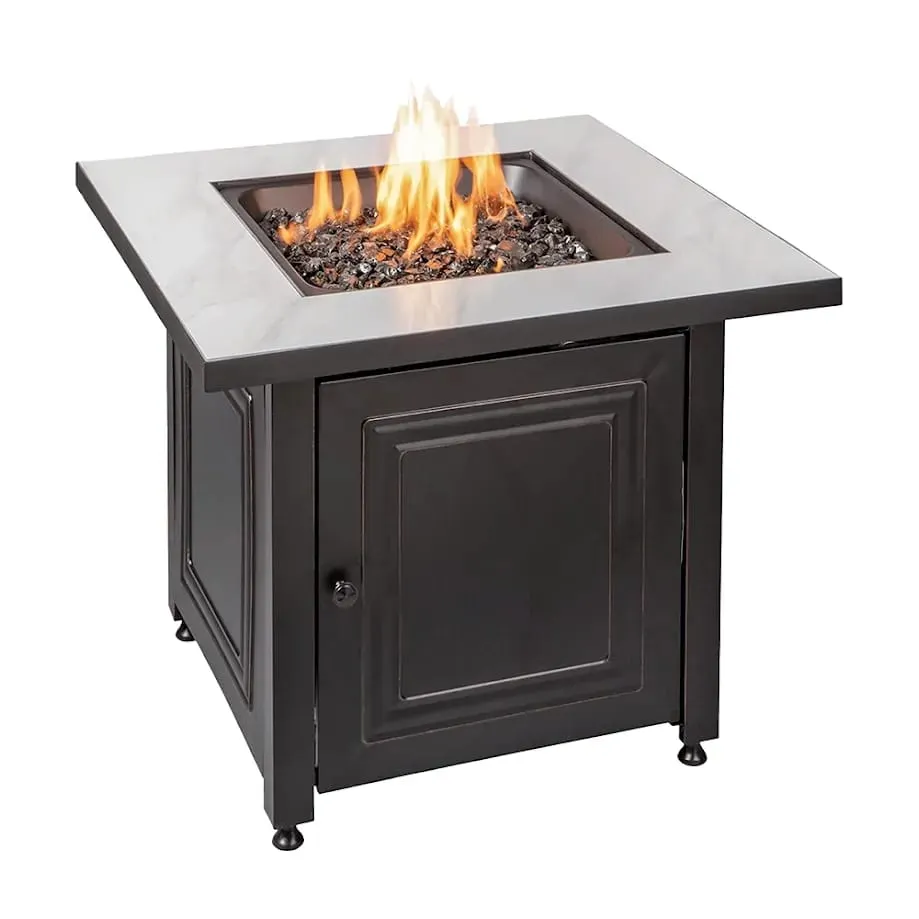 Endless Summer, The Bristol, Square 30" Outdoor Propane Fire Pit