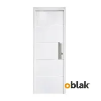 Puerta exterior acero Presta Plus M3734B blanca 80 x 200 x 8 cm izquierda