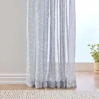 Urban Interiors Colette Sheer Pencil Pleat Curtain Single