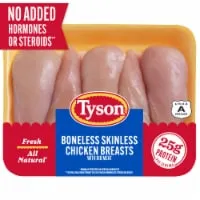 Tyson® All Natural Fresh Boneless Skinless Chicken Breasts with Rib Meat