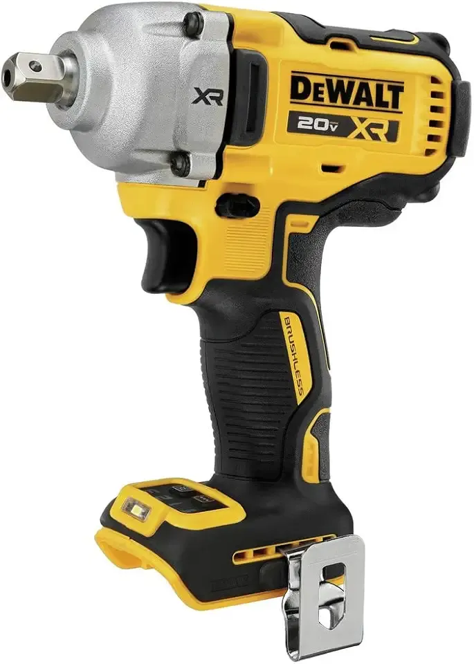 20V MAX XR Cordless Impact Wrench, 1/2", Includes Detent Pin Anvil and Belt Clip, Bare Tool Only (DCF892B) | Bare Tool Only, 20V Max Xr Brushless 1/2 in Impact Wrench with Detent-Pin Anvil and Belt Clip, 4-Speed and Precision Wrench