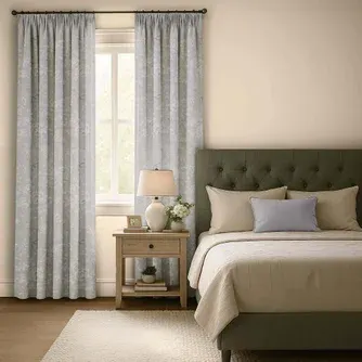 Laura Ashley Rowsham Garden Printed Blockout Curtain Pair