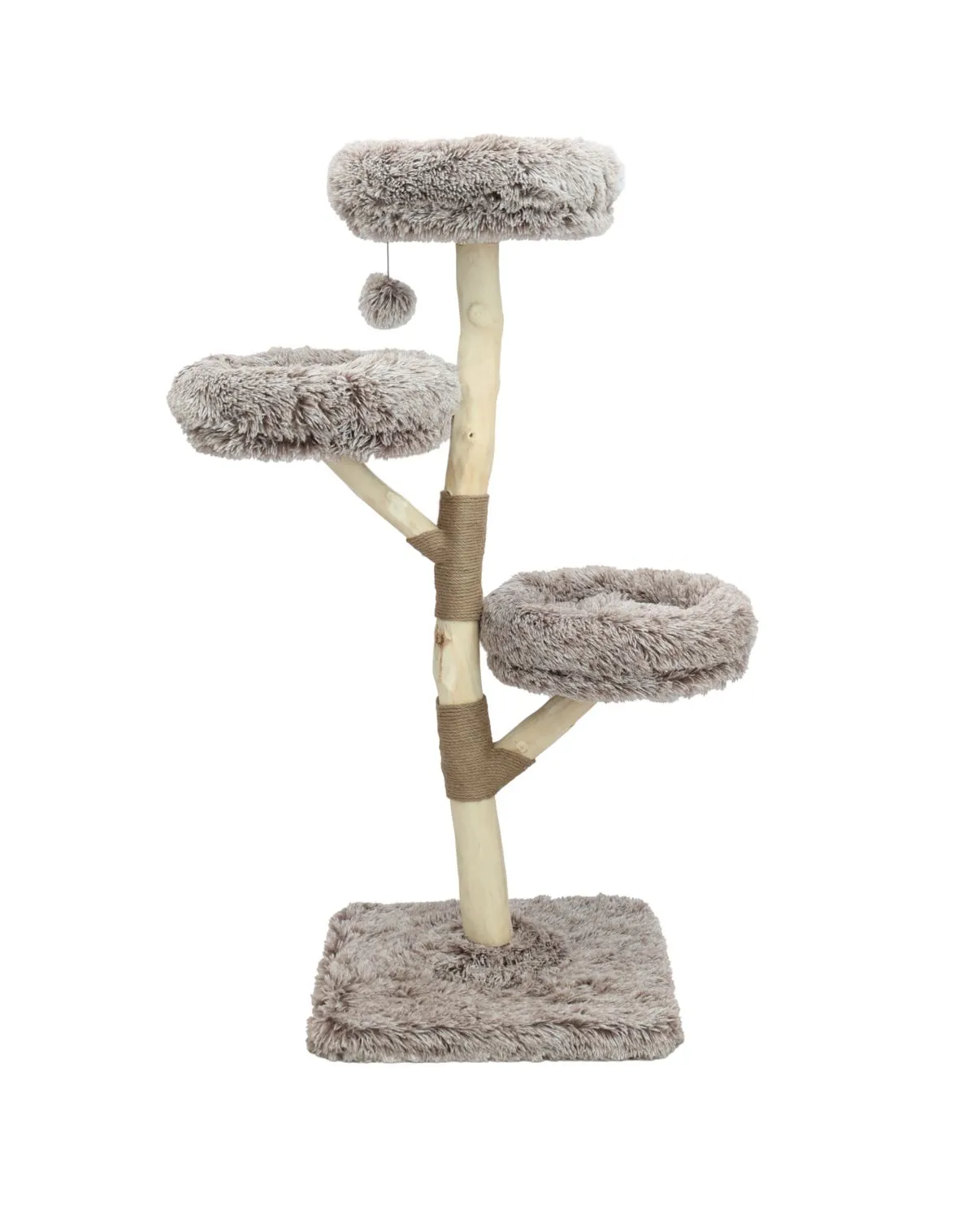 Adori Devoted Krabpaal Ambrose - Paal - Wit&Bruin 56x56x145 cm
