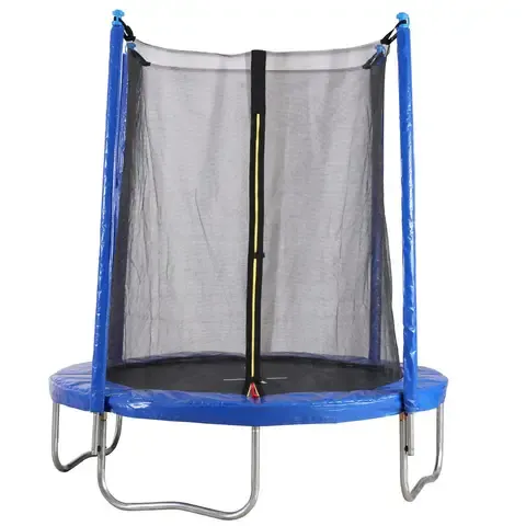 Cama Elástica y Malla Protección 137x155x155 cm Azul/ Negro