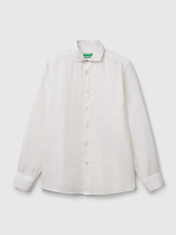 Shirt in pure linen