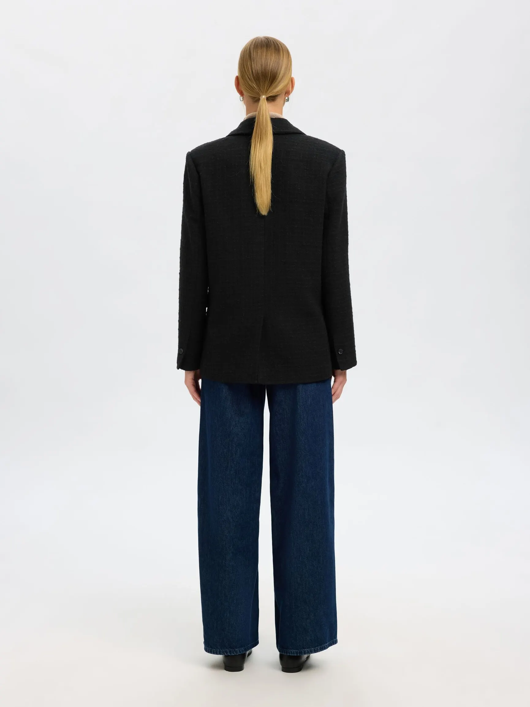 ULLBLANDING ENKELTSPENT BLAZER
